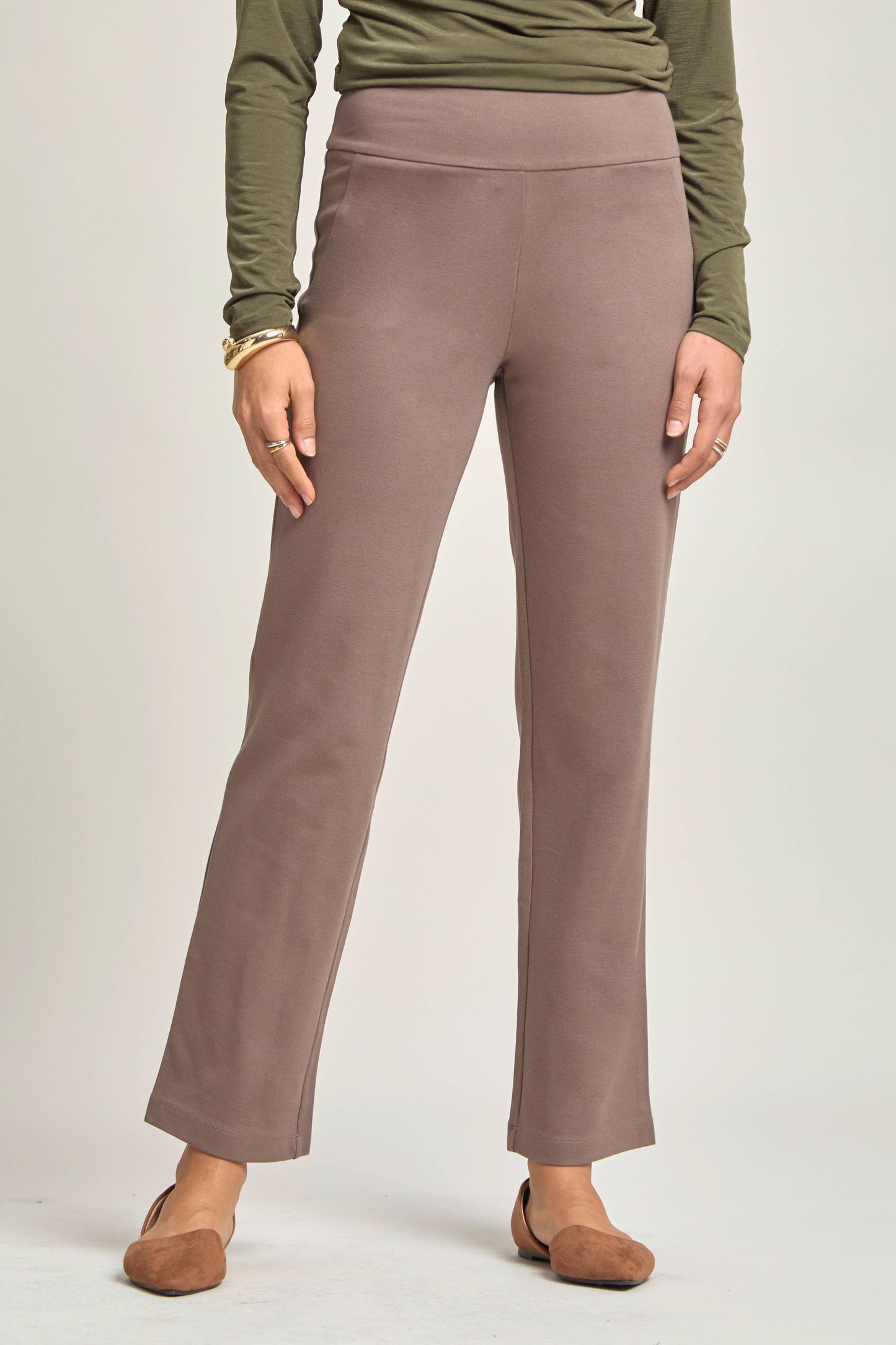 Magic High Slim Straight Pants-Matching Blazer available see tops