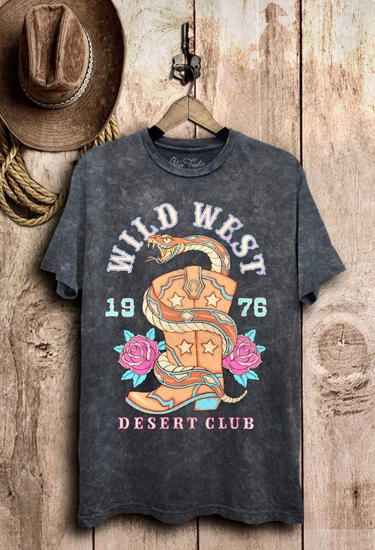 Wild West Graphic Mineral Wash