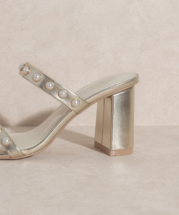 OASIS SOCIETY Victoria Pearl Strap Heel