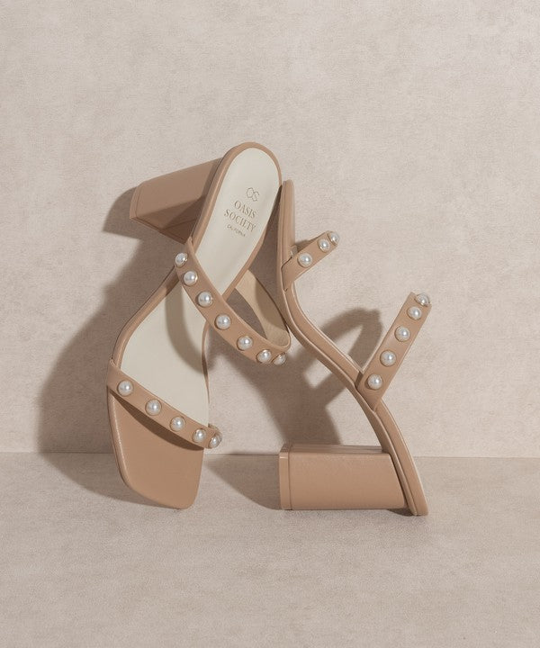 OASIS SOCIETY Victoria Pearl Strap Heel