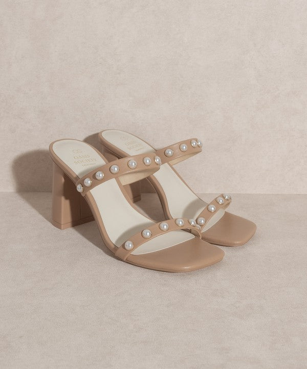 OASIS SOCIETY Victoria Pearl Strap Heel