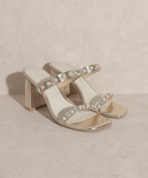 OASIS SOCIETY Victoria Pearl Strap Heel