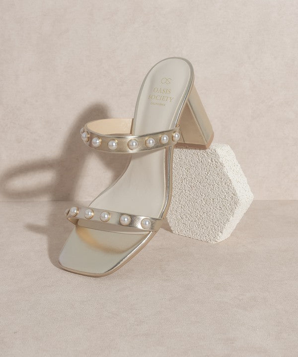OASIS SOCIETY Victoria Pearl Strap Heel