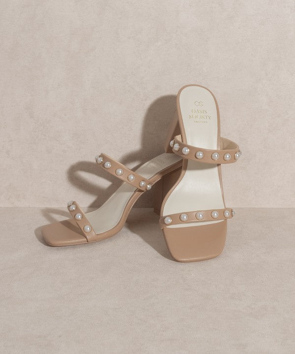 OASIS SOCIETY Victoria Pearl Strap Heel