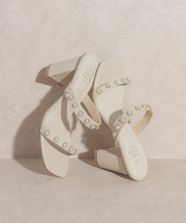 OASIS SOCIETY Victoria Pearl Strap Heel