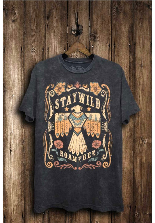 Stay Wild Roam Free Graphic T-Shirt