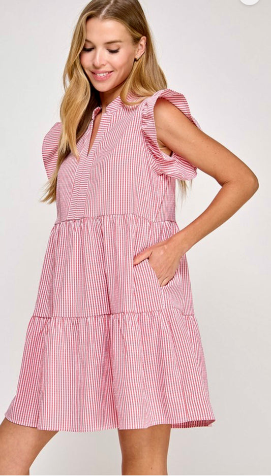 Red Stripe Dress