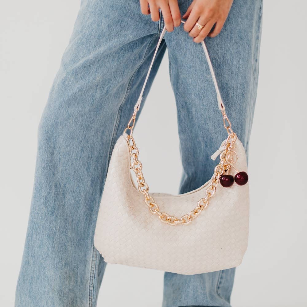 Slouchy Woven Shoulder Bag
