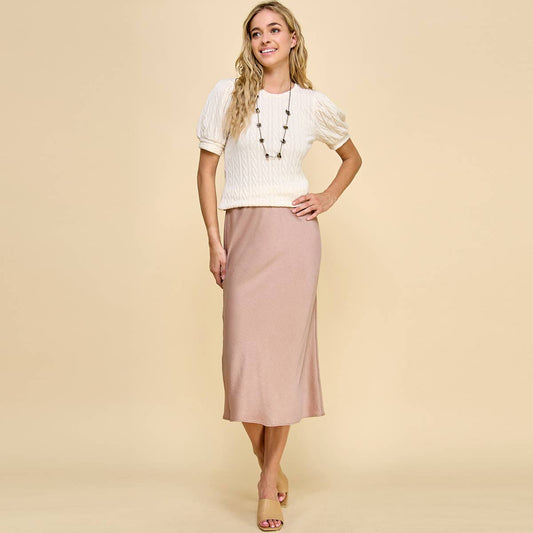 Pencil Solid Skirt (Multiple Colors)