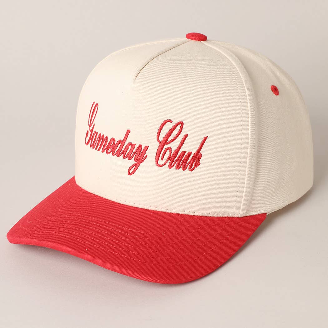 Gameday Club Embroidery Two Tone Baseball Cap