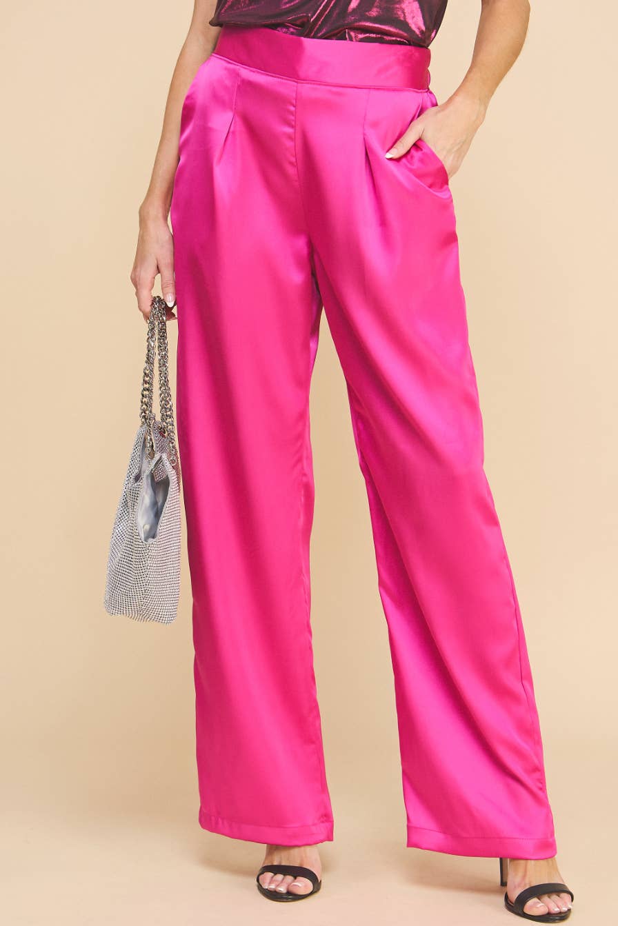 Satin Pants Pink