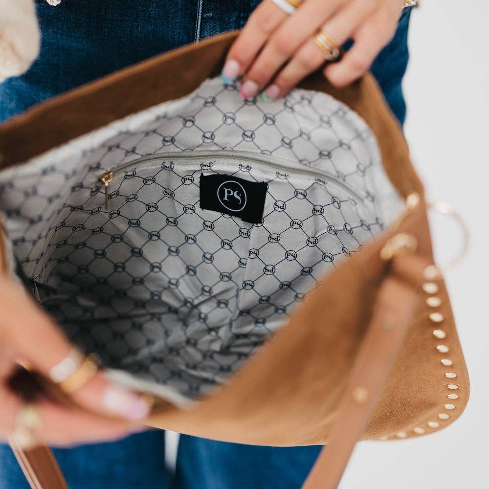 Suede Hobo Bag