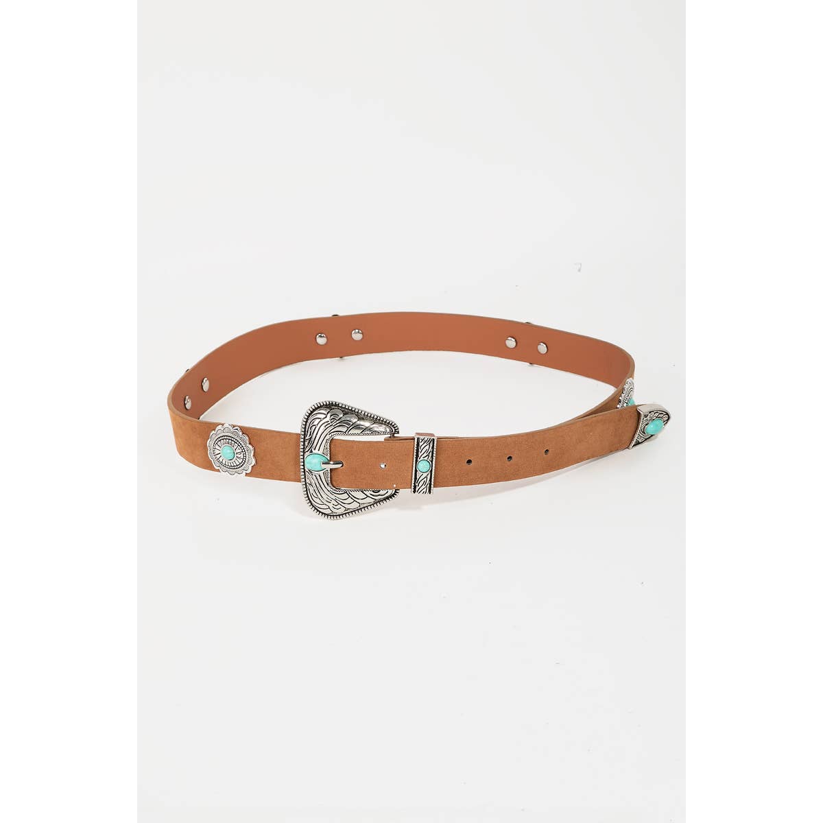 Floral Concho Disc Fashion Belt