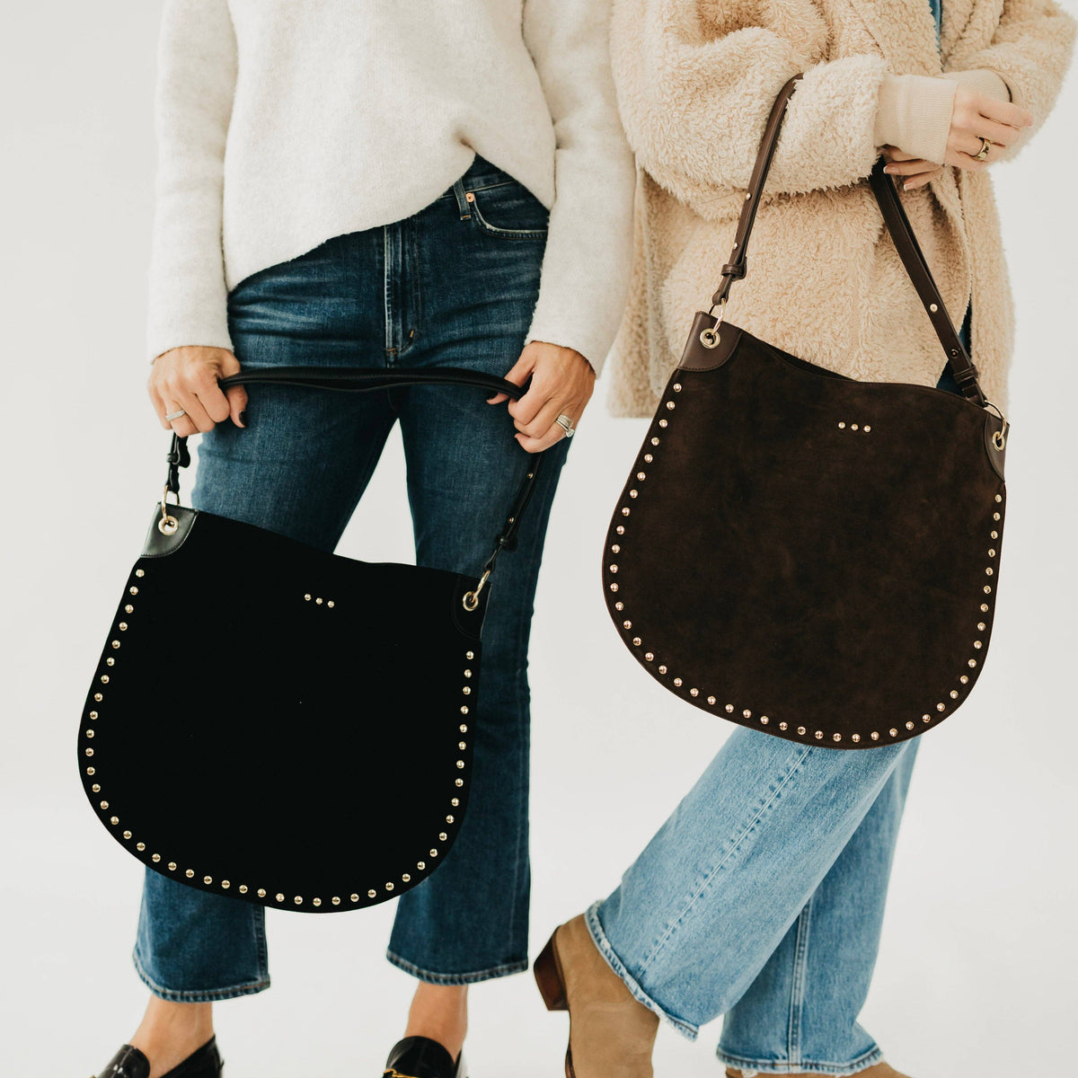 Suede Hobo Bag