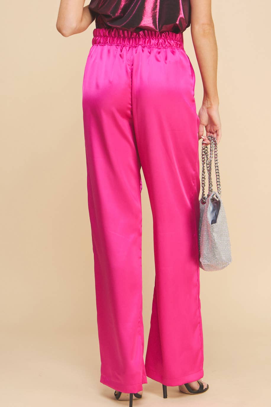 Satin Pants Pink