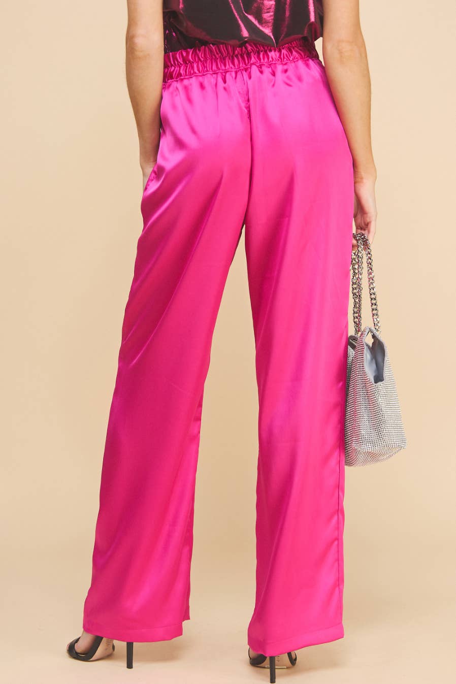 Satin Pants Pink