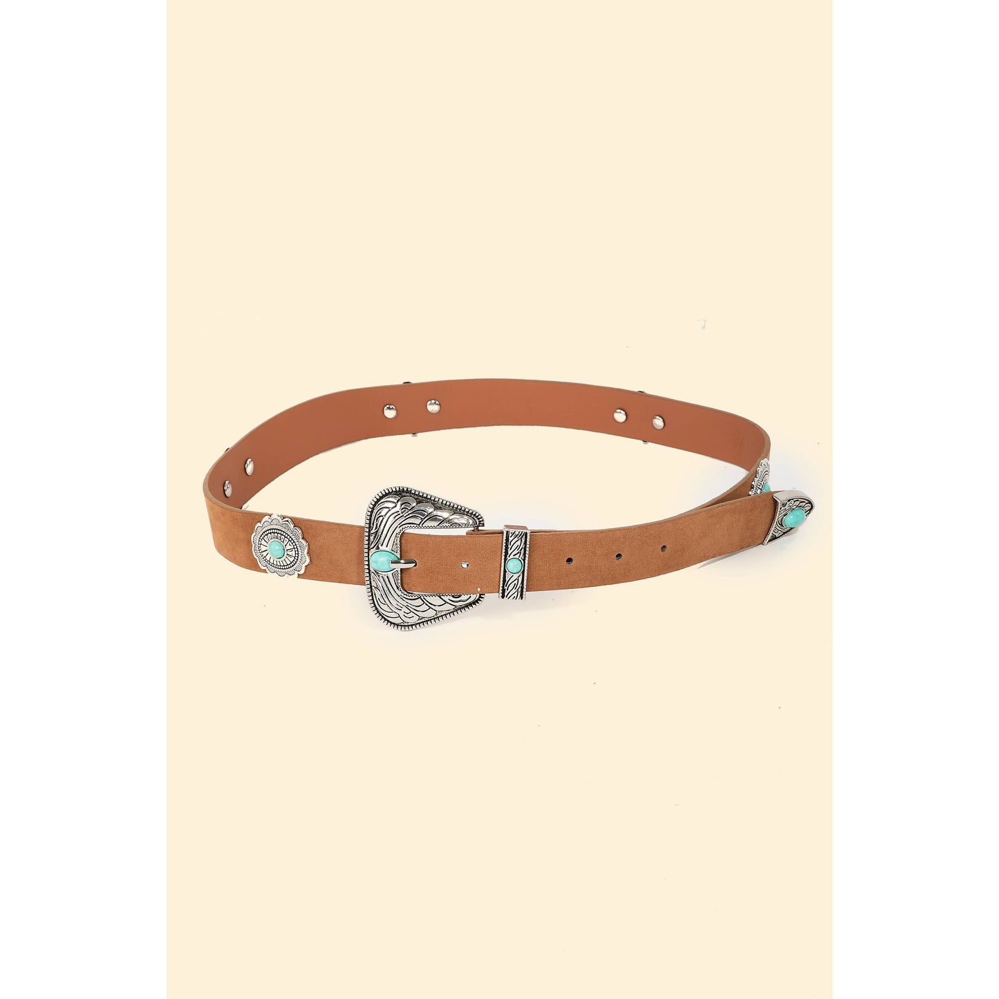 Floral Concho Disc Fashion Belt