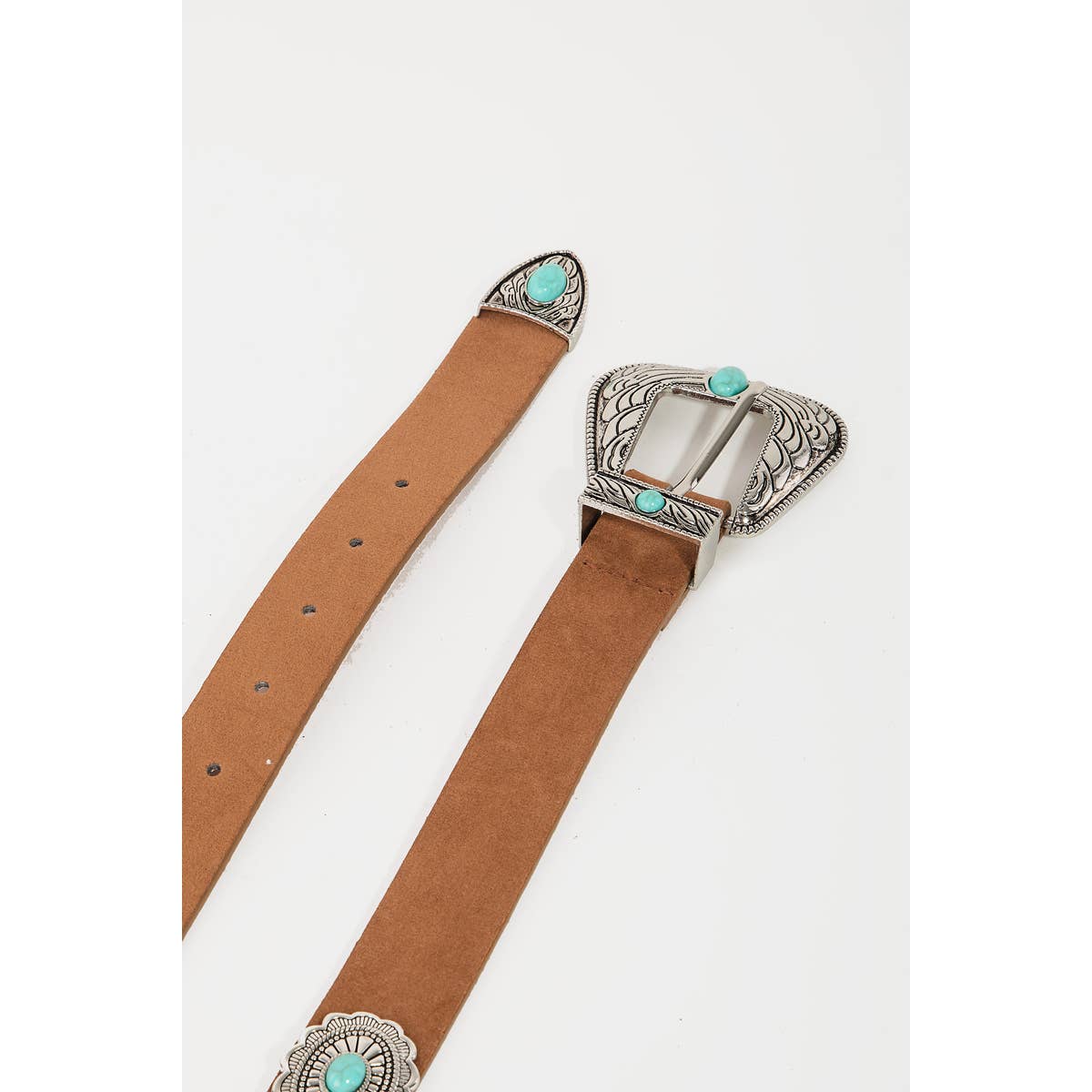 Floral Concho Disc Fashion Belt