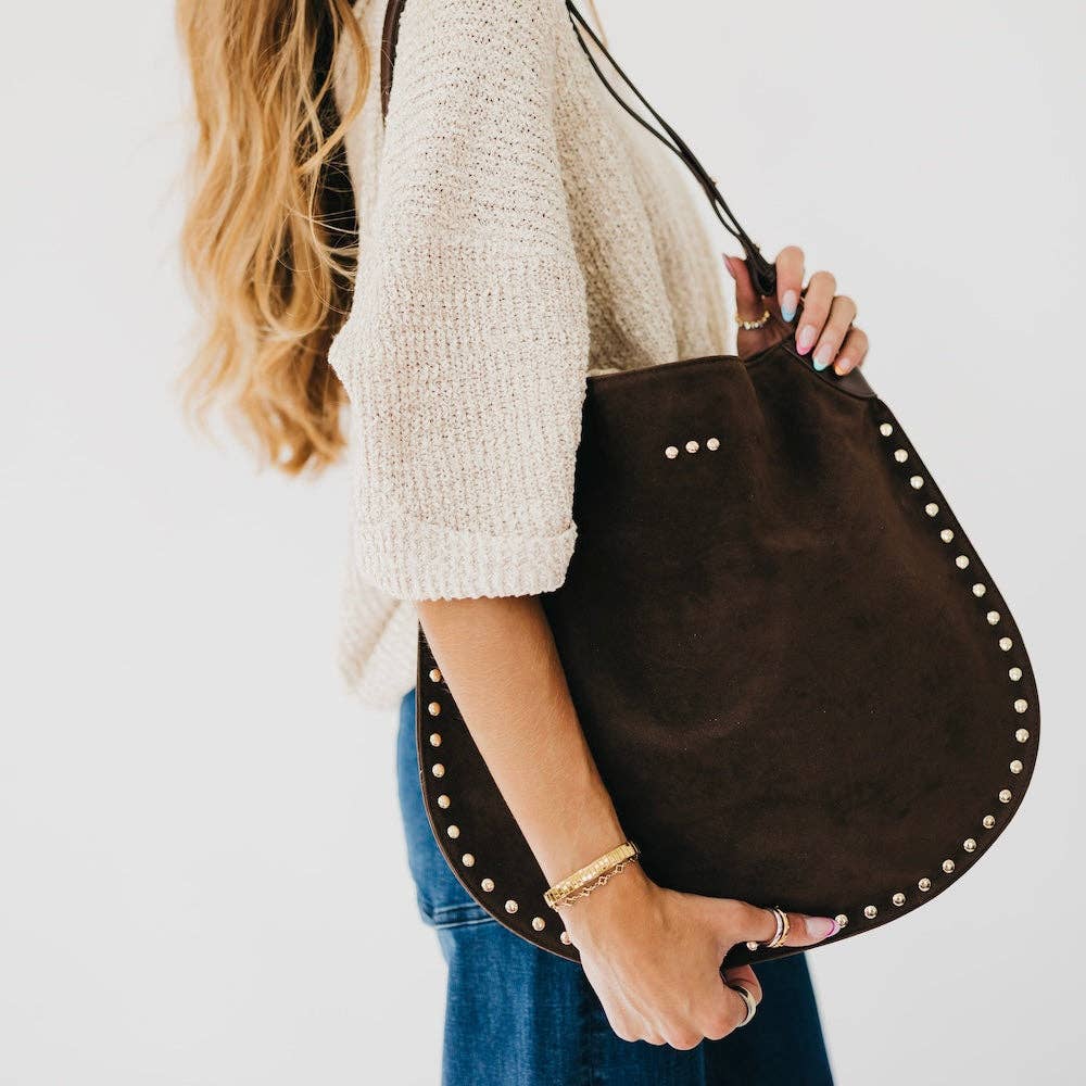 Suede Hobo Bag