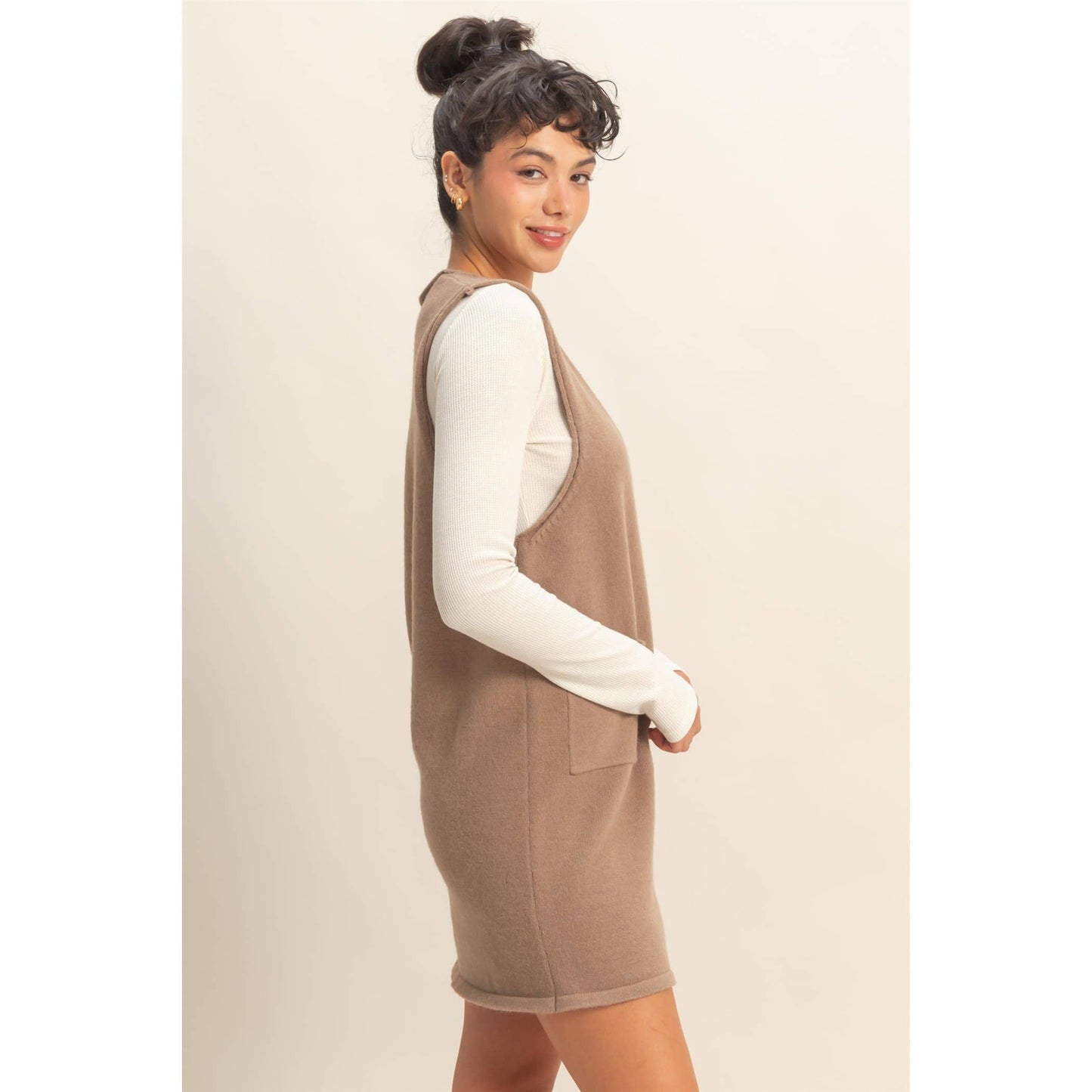 Sleeveless Knit Mini Dress