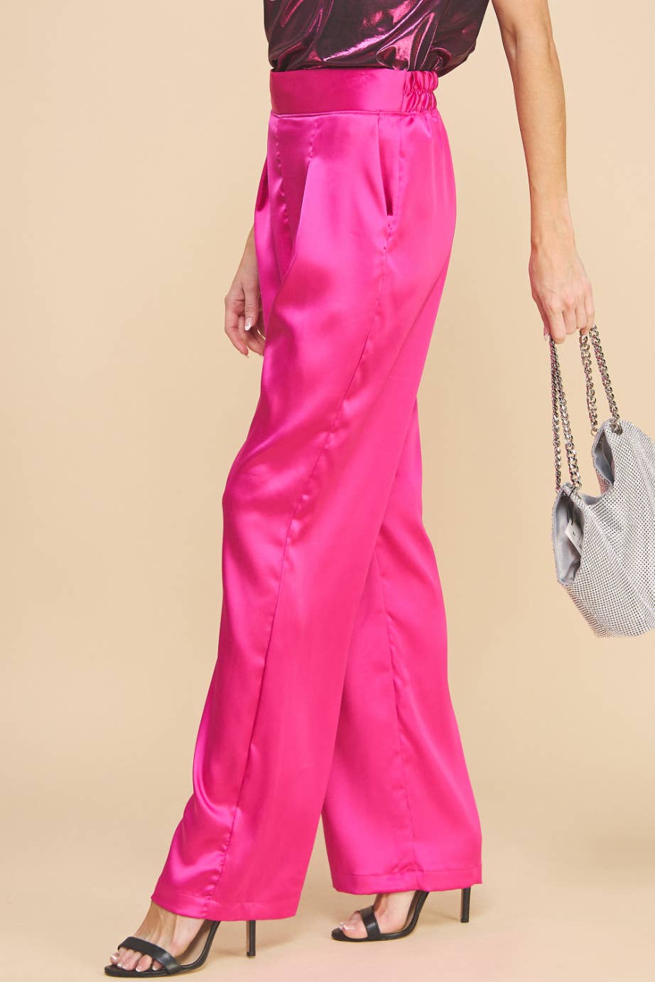 Satin Pants Pink