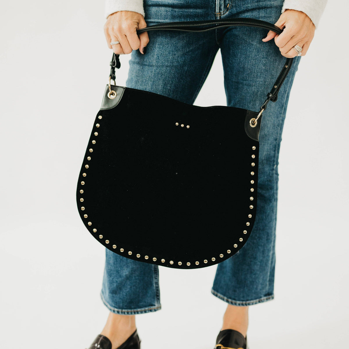 Suede Hobo Bag