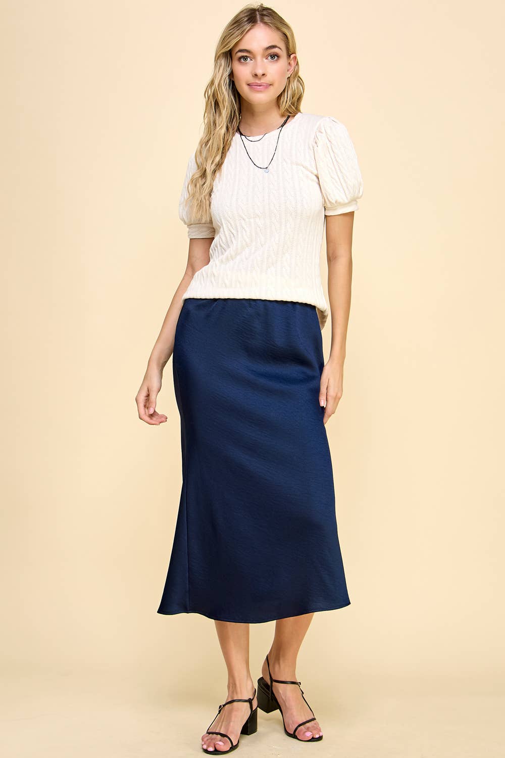 Pencil Solid Skirt (Multiple Colors)