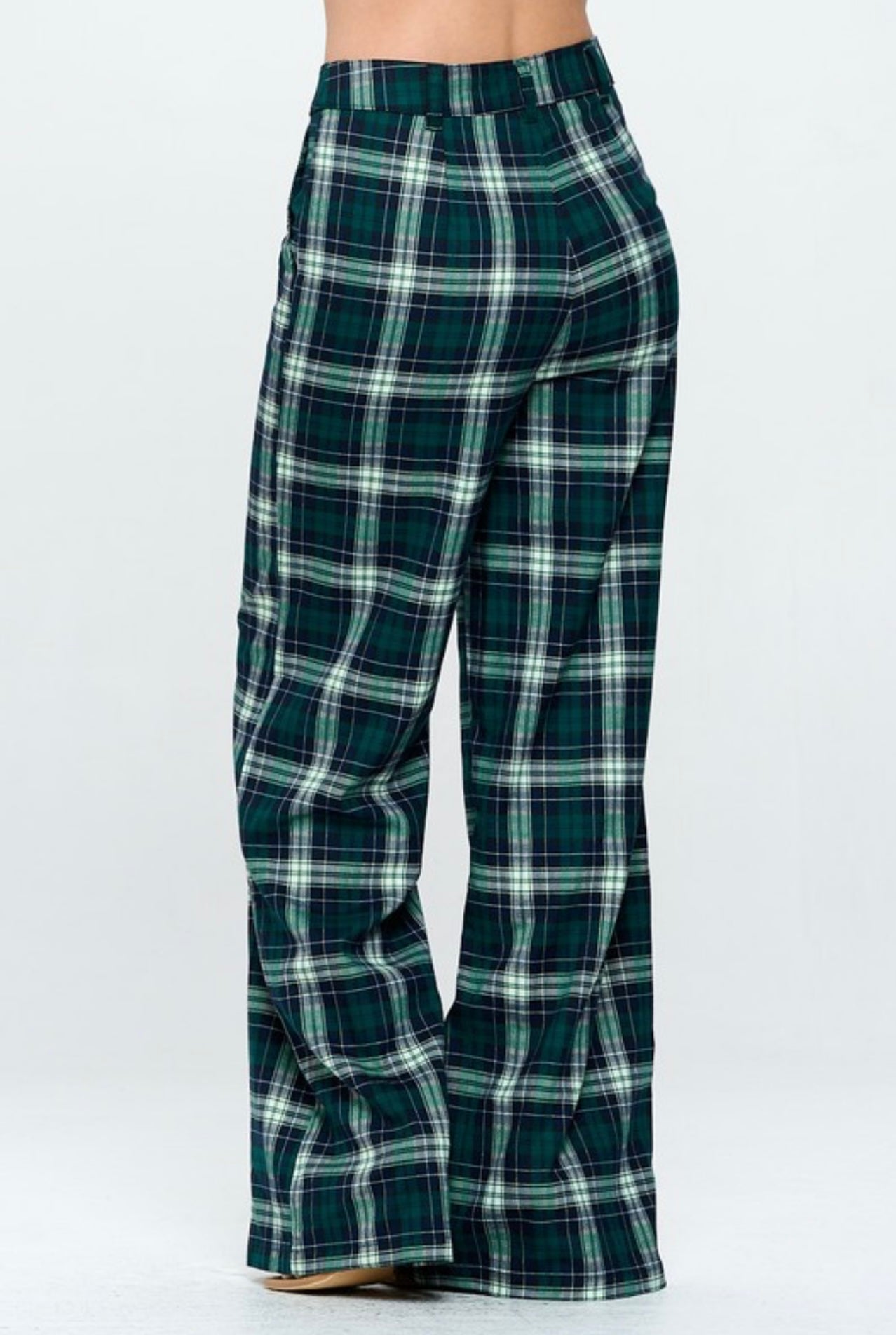 Green Plaid Pant