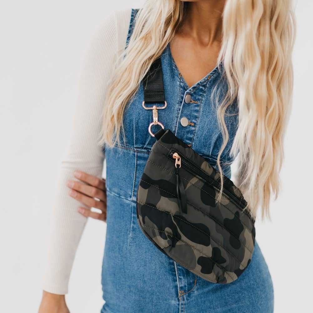 Jolie Puffer Belt Bag Camo!