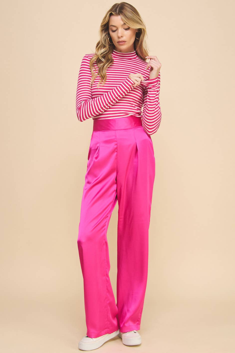 Satin Pants Pink