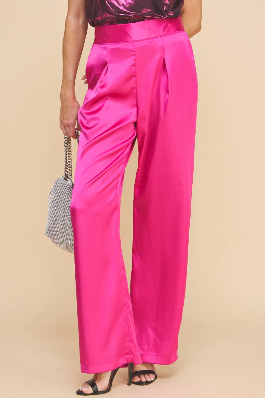 Satin Pants Pink