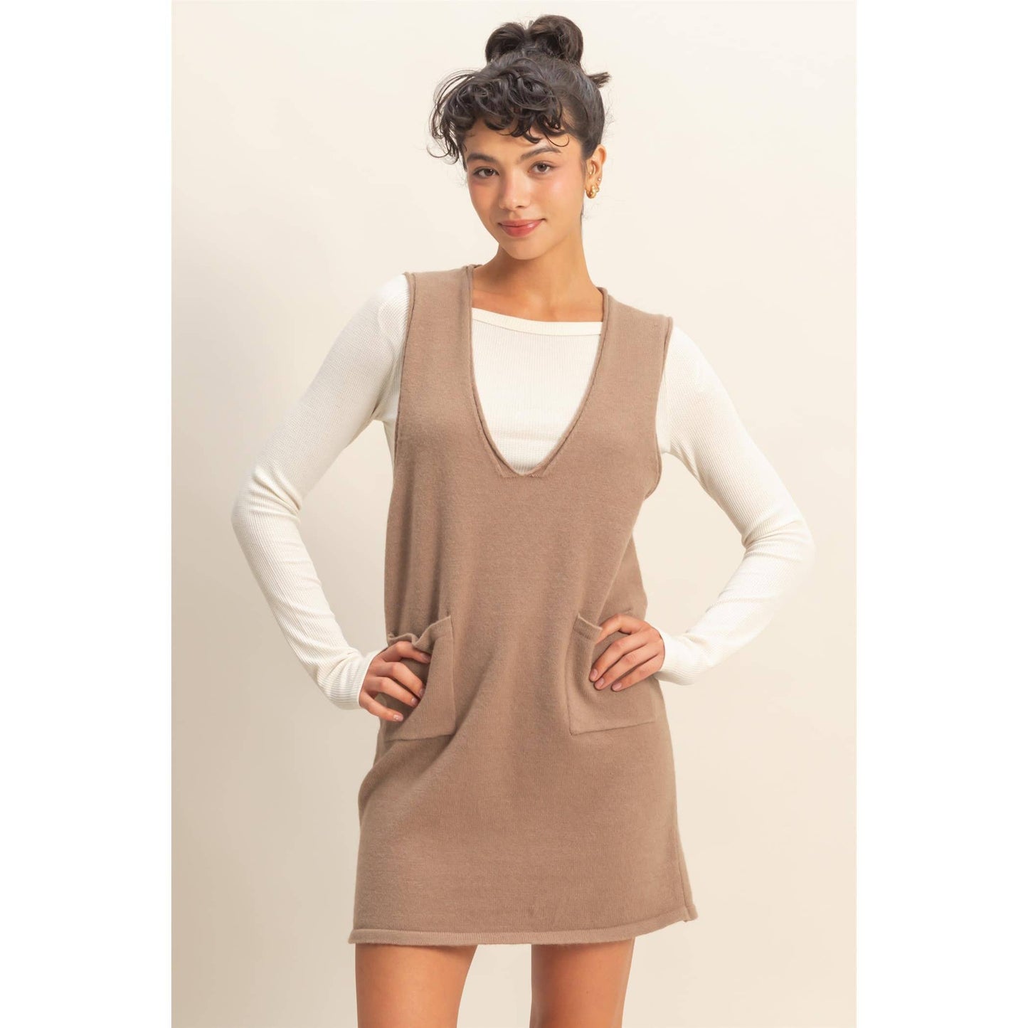 Sleeveless Knit Mini Dress