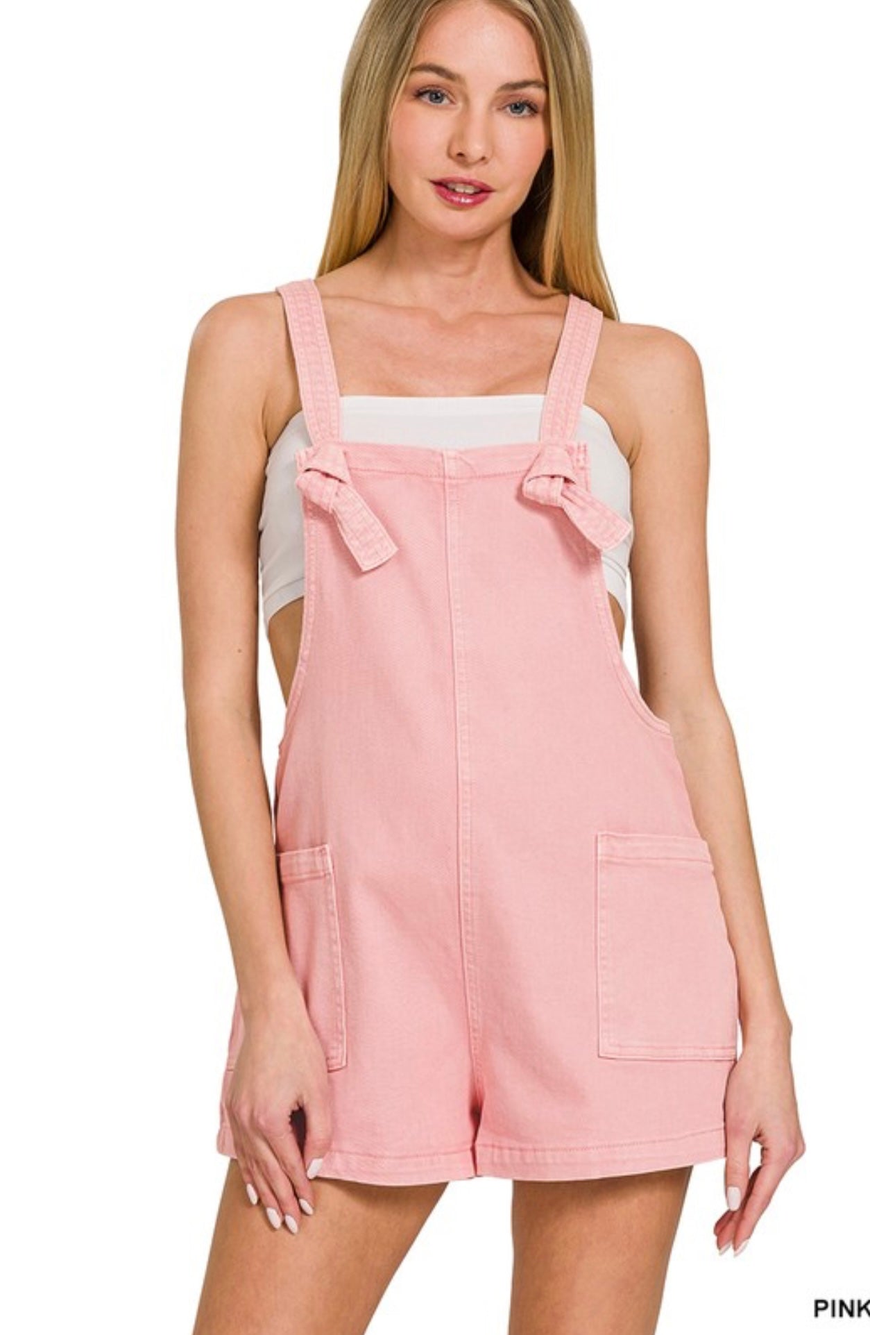 Washed Romper (Multiple Color Options)