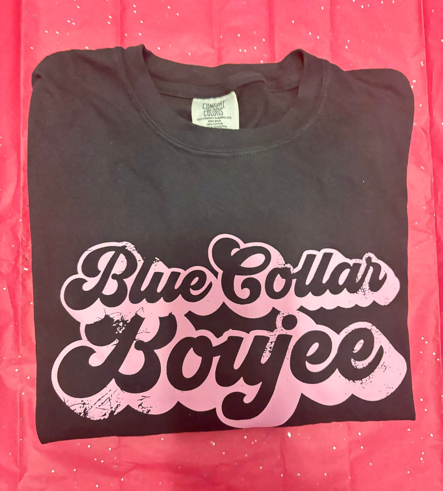 Blue Collar Boujee-Crop