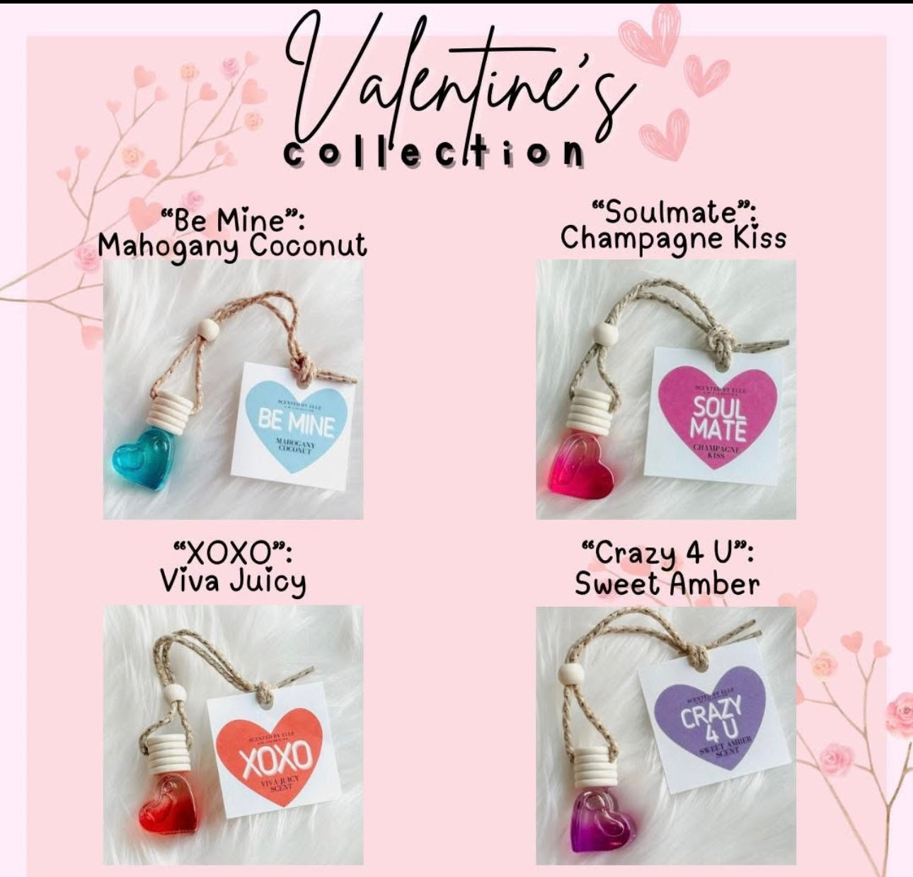 Car Diffuser Valentine Collection