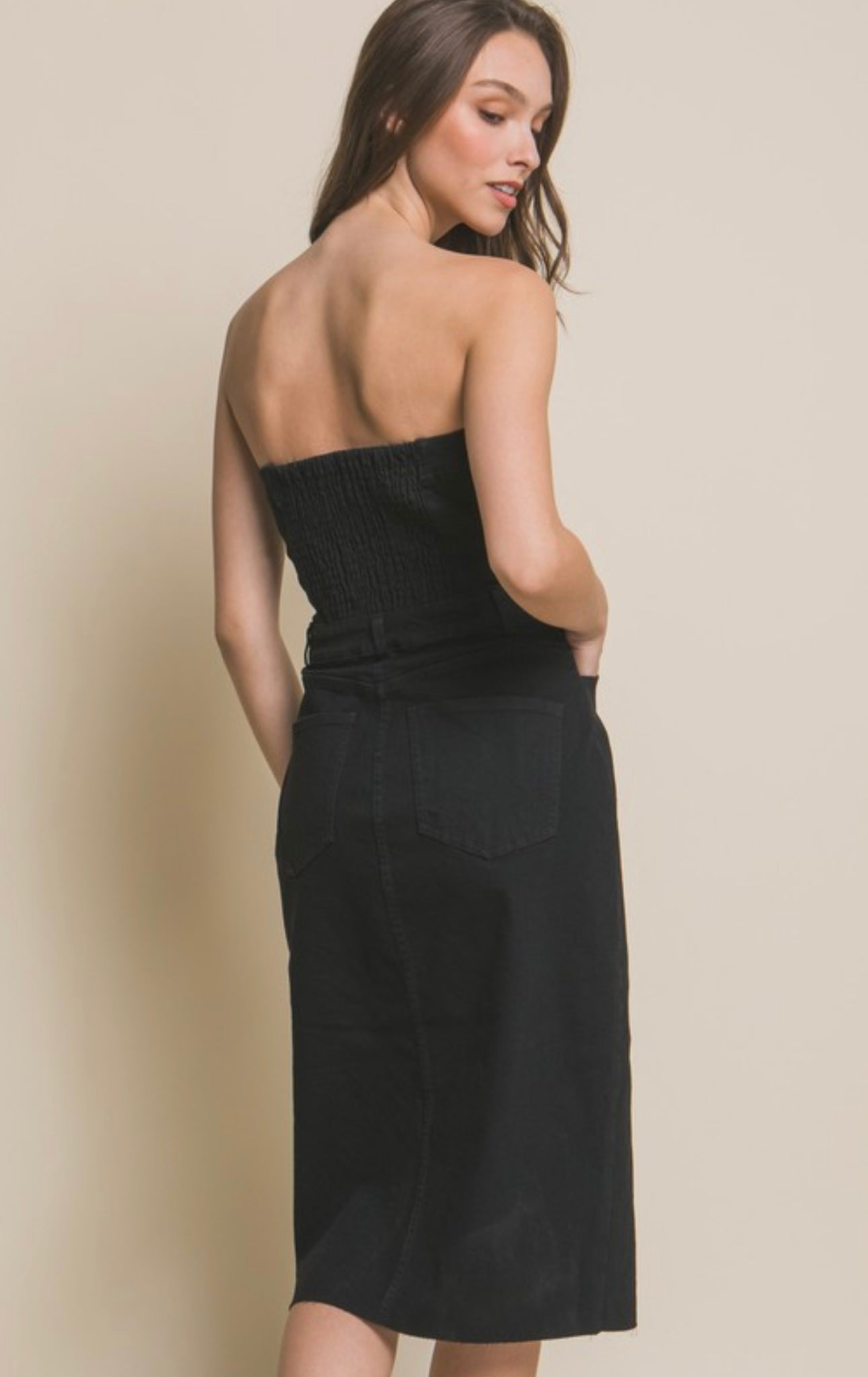 Black Denim Dress