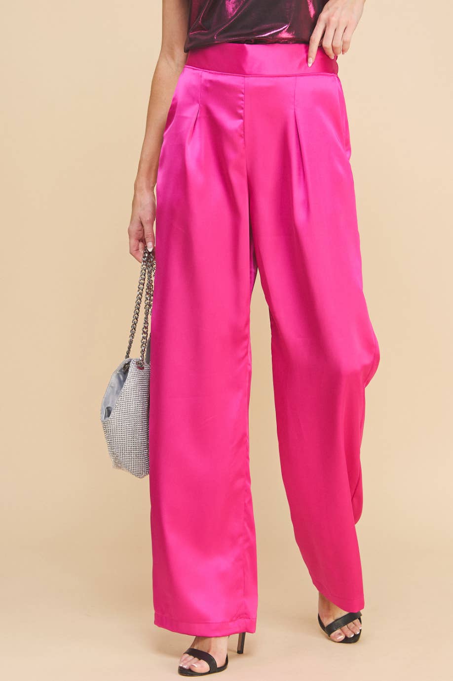 Satin Pants Pink