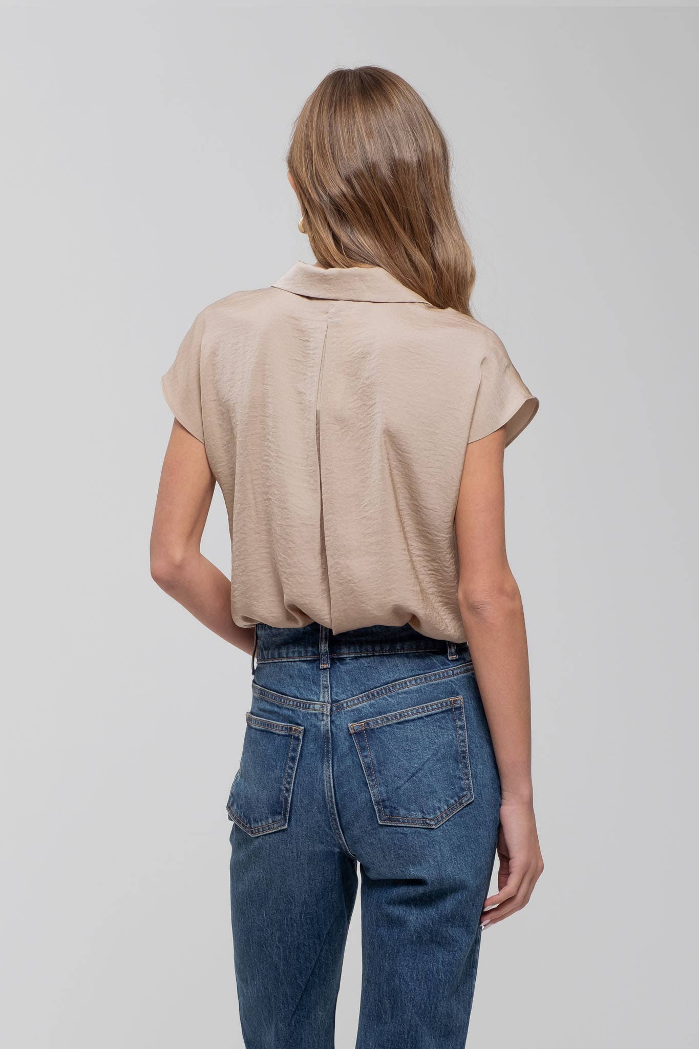 BUTTON DOWN SHIRT-DROP SHOULDER