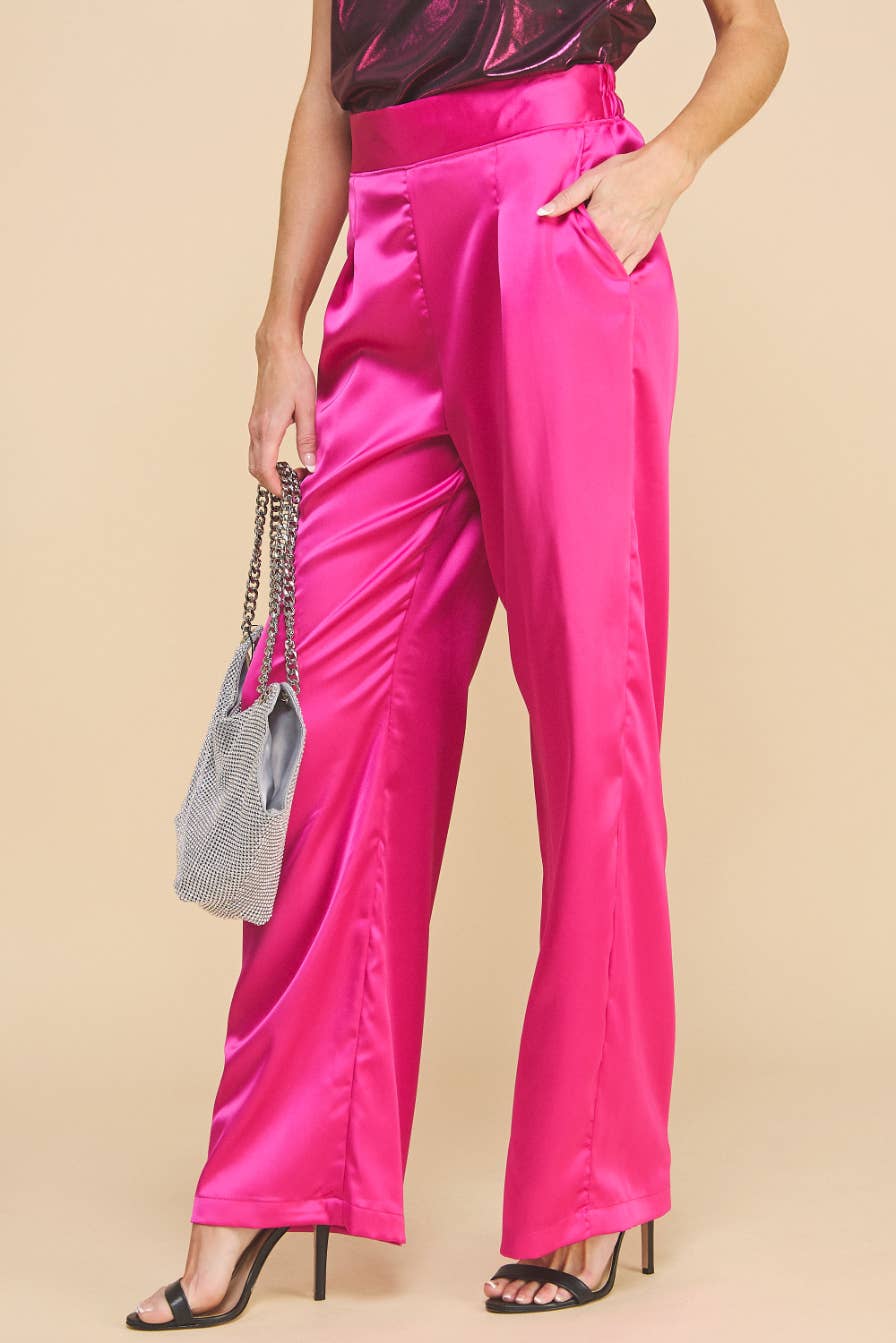 Satin Pants Pink