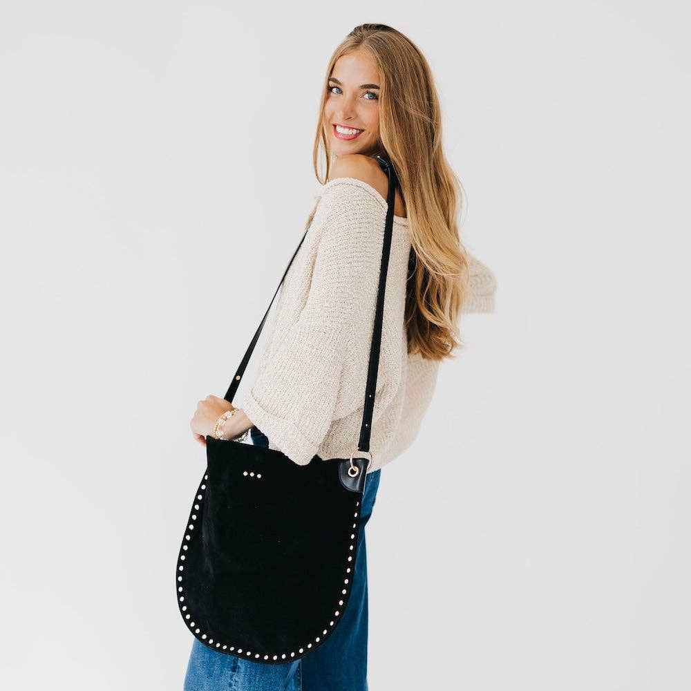 Suede Hobo Bag