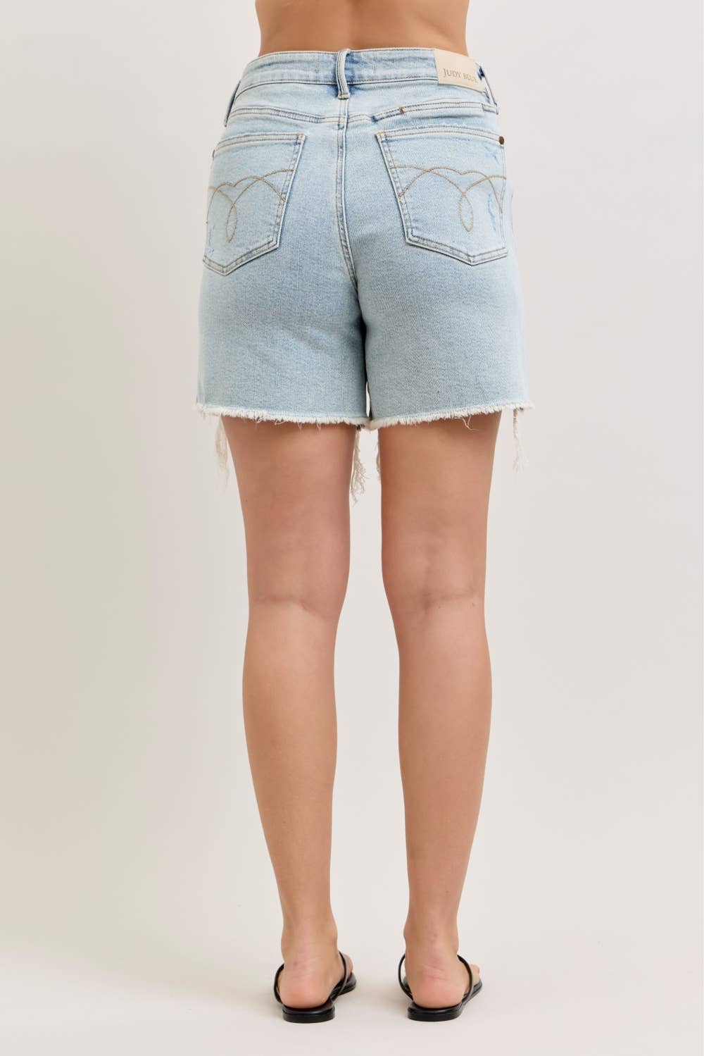 High Waist Judy Blue Rigid Magic Dad Short w/ Cell Phone Back Pkt