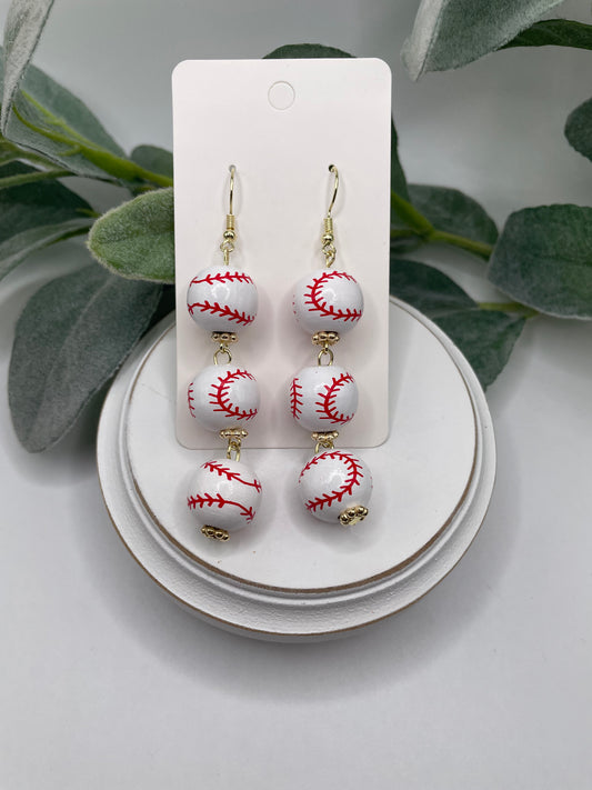 Baseball Earrings