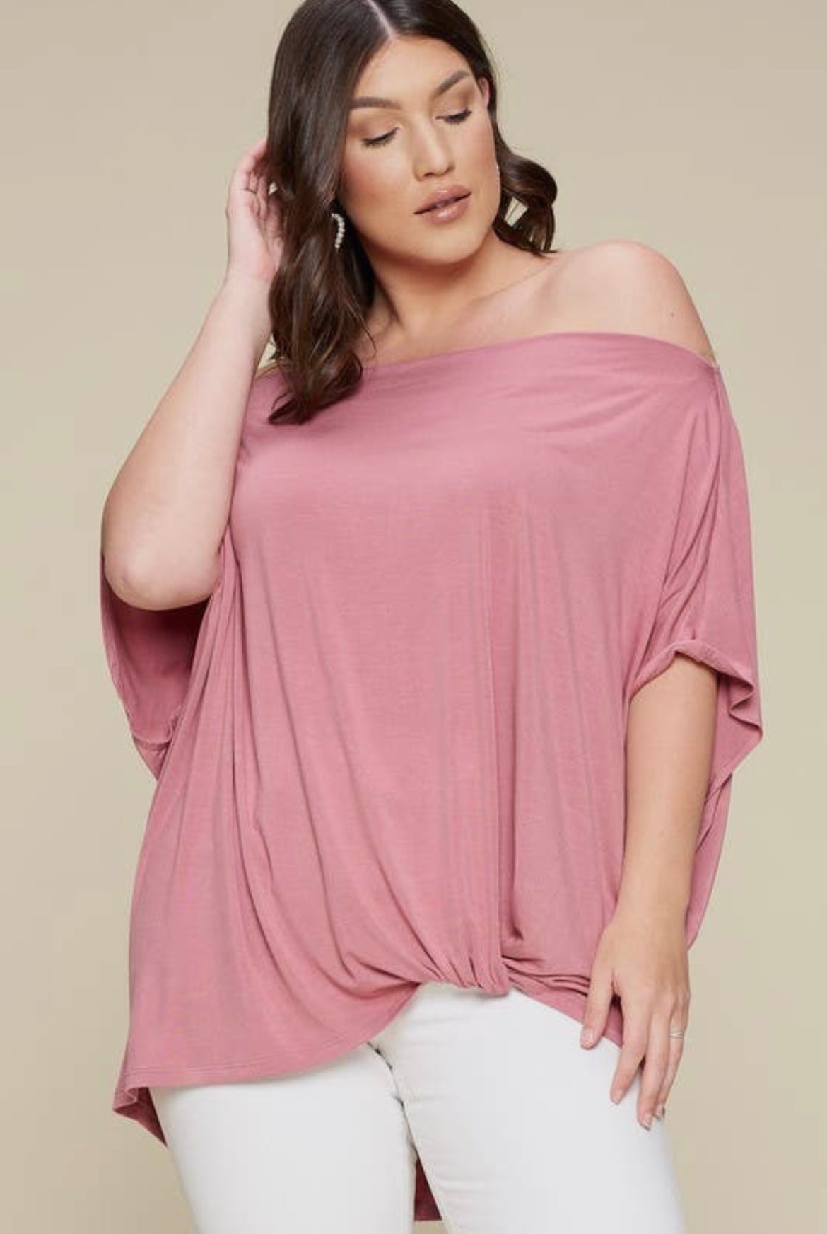 Plus Size Modal Oversize Casual Top