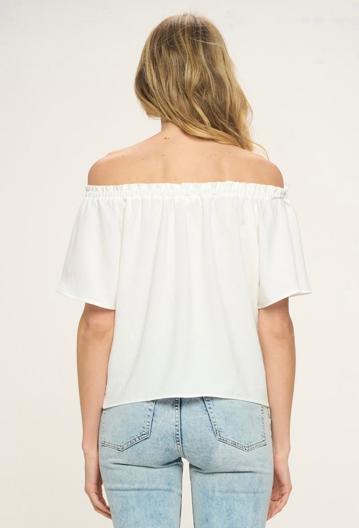 Off Shoulder Woven Top