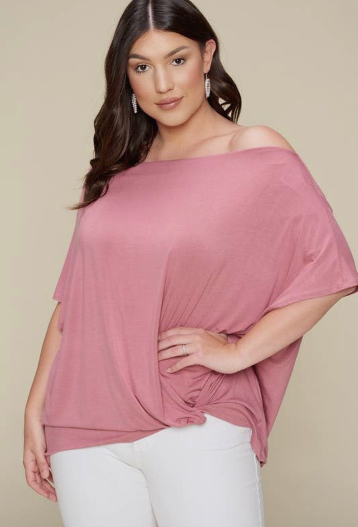 Plus Size Modal Oversize Casual Top