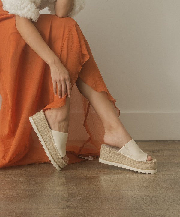 OASIS SOCIETY Ivy   Espadrille Platform Slide