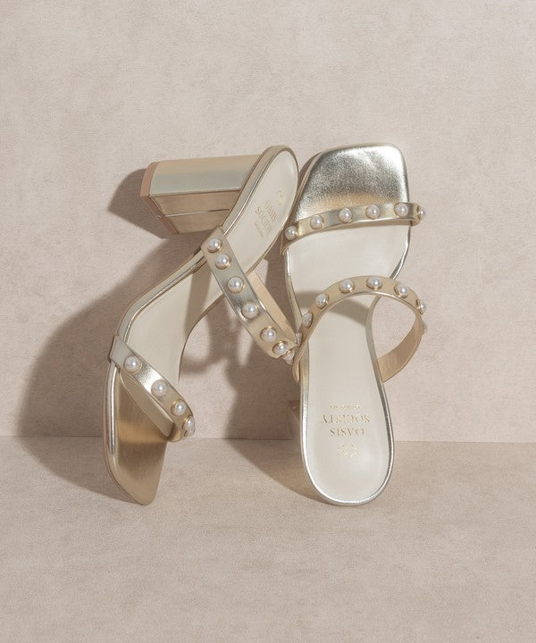 OASIS SOCIETY Victoria   Pearl Strap Heel