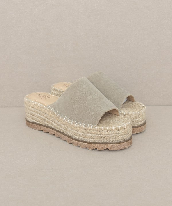 OASIS SOCIETY Ivy   Espadrille Platform Slide