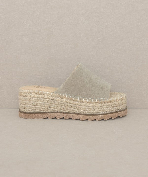 OASIS SOCIETY Ivy   Espadrille Platform Slide