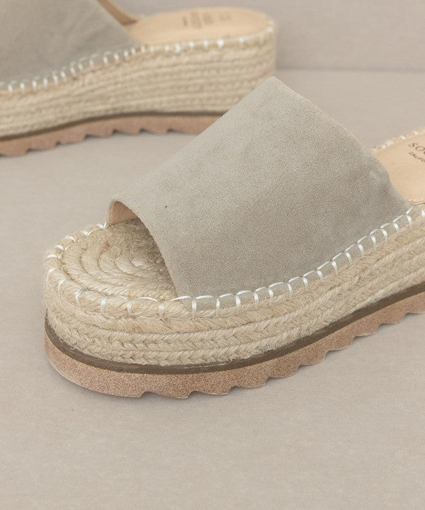 OASIS SOCIETY Ivy   Espadrille Platform Slide